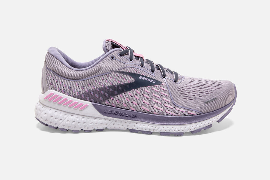 Womens Brooks Adrenaline GTS 21 Walking Shoes Iris/Lilac Scachet/Ombre Blue | 014578-NUO